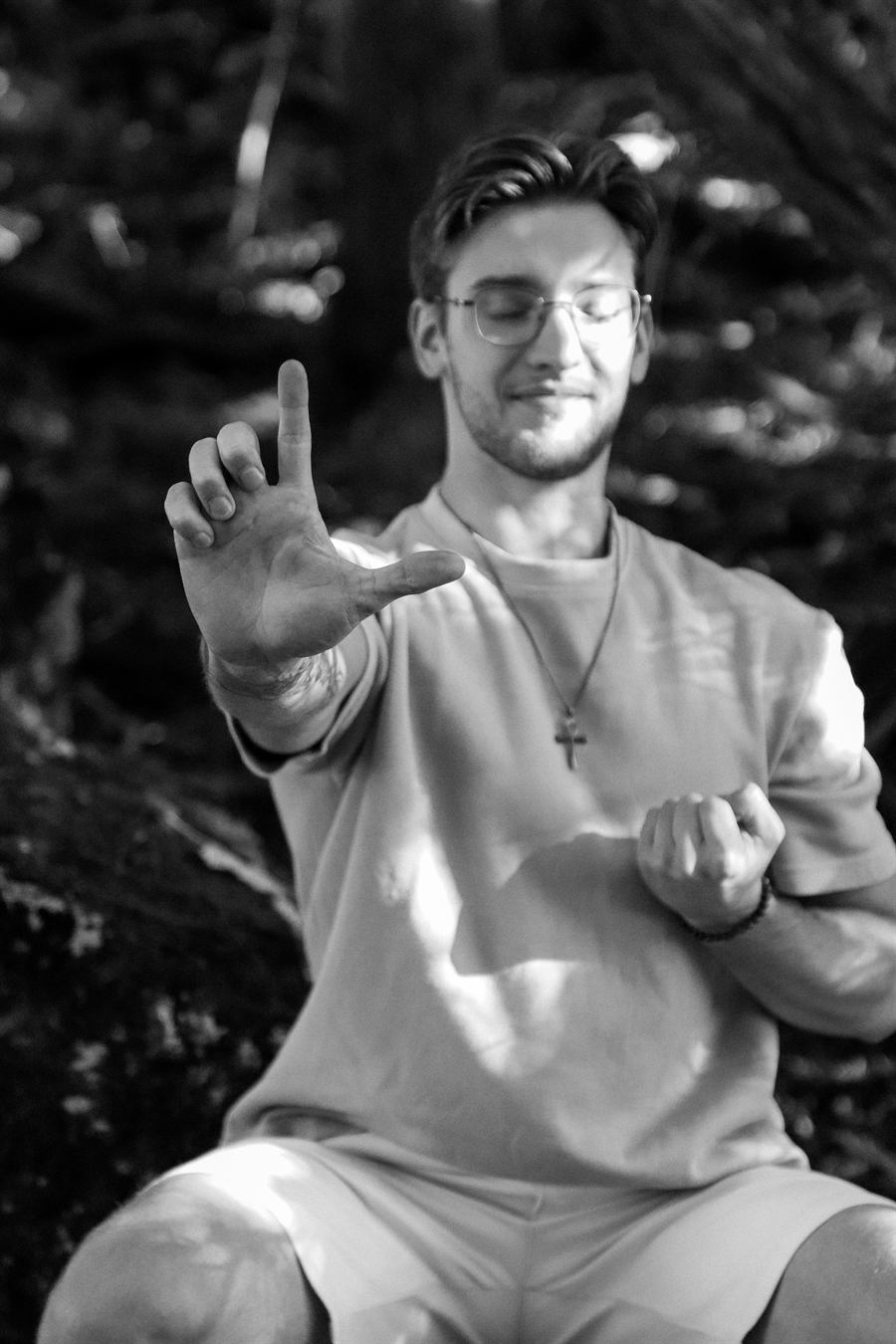 Bernhard Thaler in Meditation